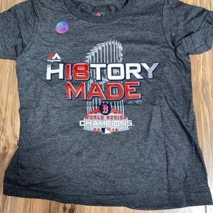 Boston Red Sox Majestic Toddler 2018 World Series Champions Locker T-shirt